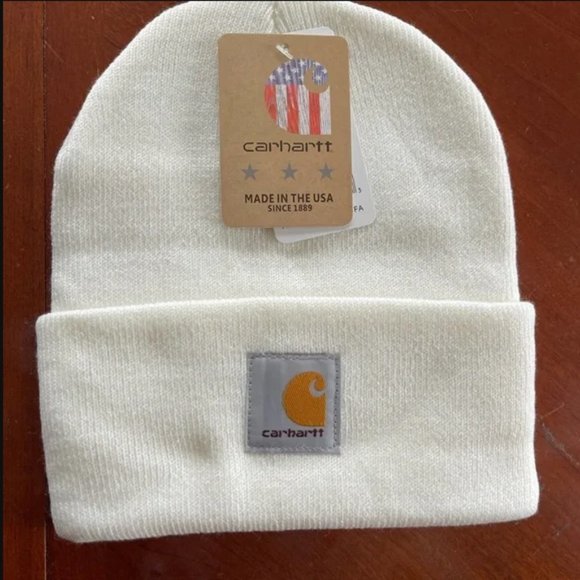 Carhartt White Beanie WIP Watch Hat ONE SIZE - NWT main image 6